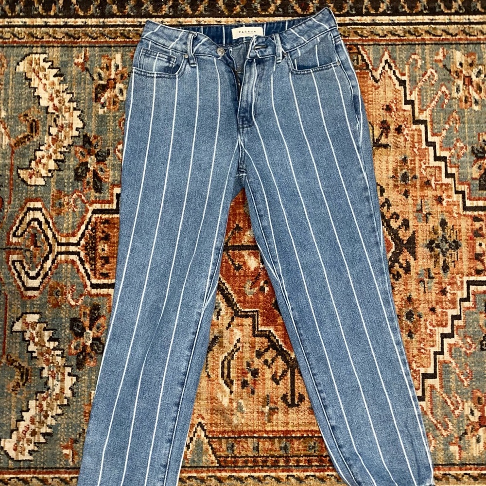 PACSUN Striped Jeans